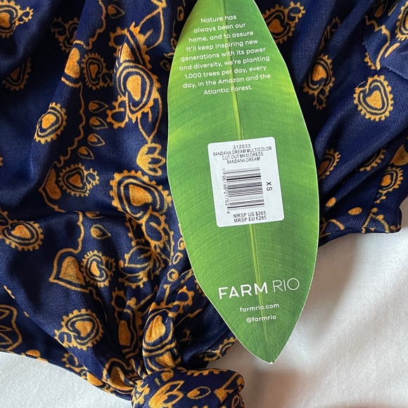 FARM Rio Bandana Dream Cut Out Dress NWT - Picture 7 of 8